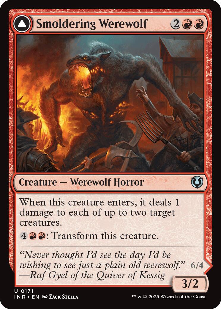 Smoldering Werewolf // Erupting Dreadwolf [Innistrad Remastered] | Exor Games Truro