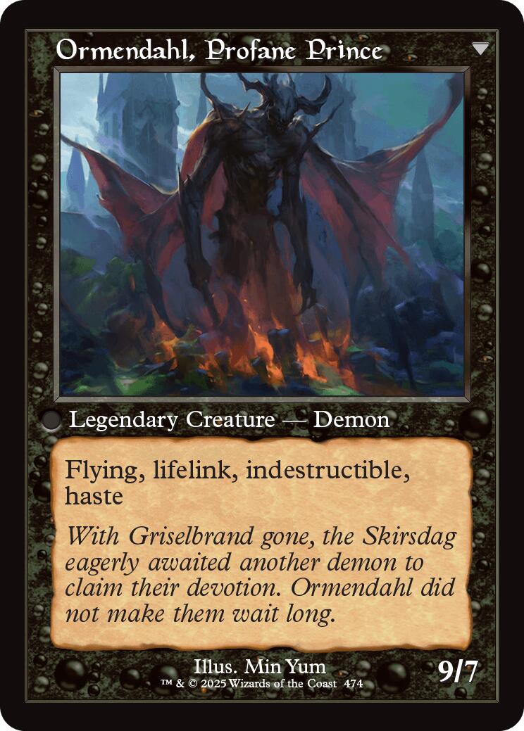 Westvale Abbey // Ormendahl, Profane Prince (Retro Frame) [Innistrad Remastered] | Exor Games Truro