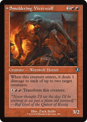 Smoldering Werewolf // Erupting Dreadwolf (Retro Frame) [Innistrad Remastered] | Exor Games Truro