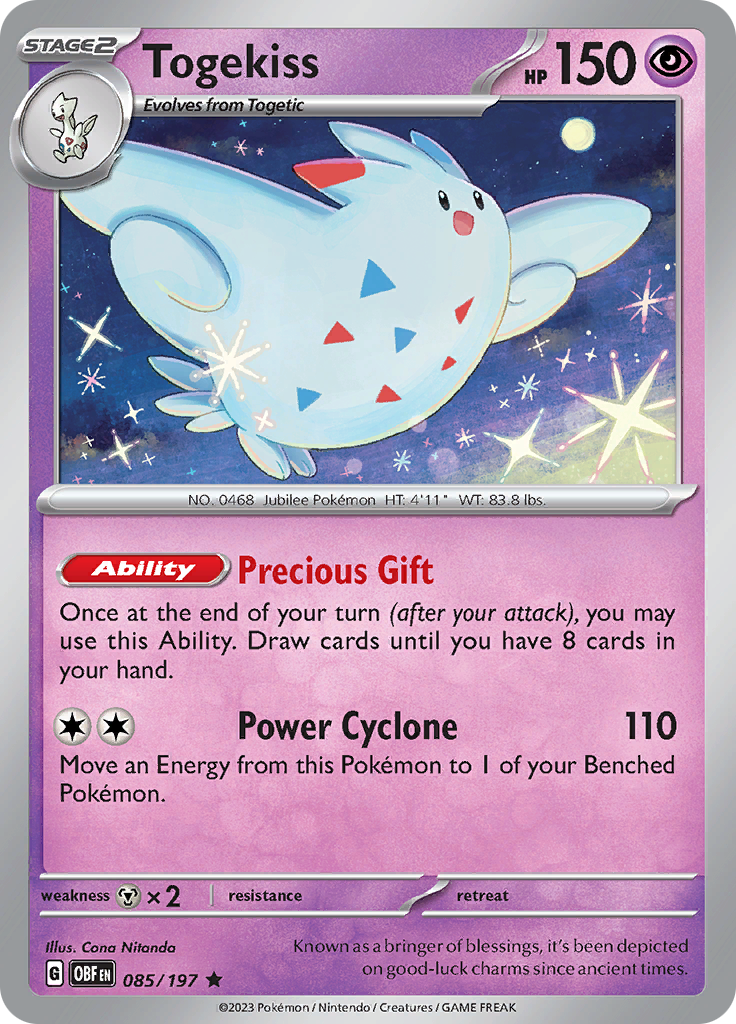 Togekiss (085/197) [Scarlet & Violet: Obsidian Flames] | Exor Games Truro