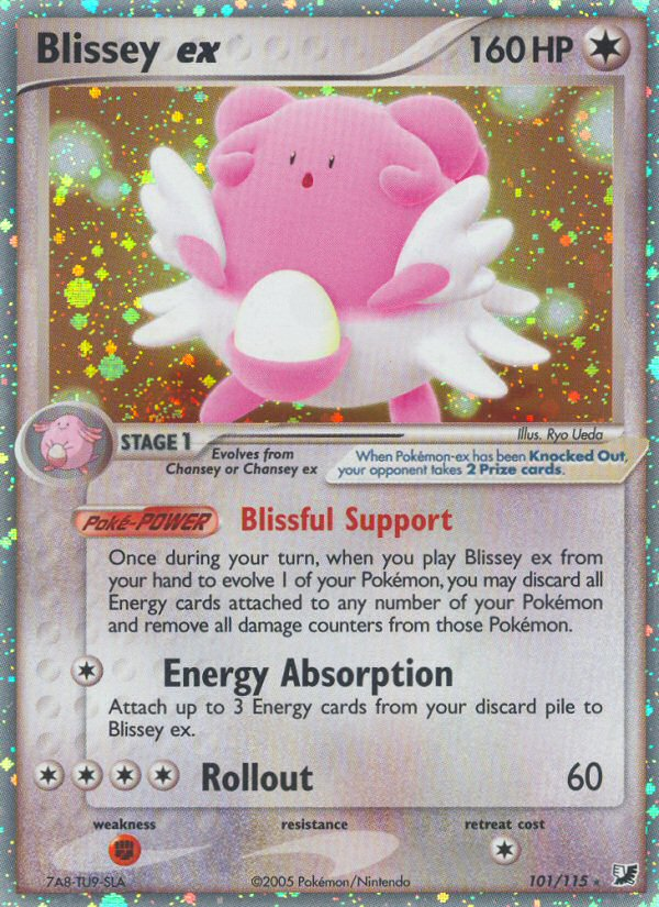 Blissey ex (101/115) [EX: Unseen Forces] | Exor Games Truro