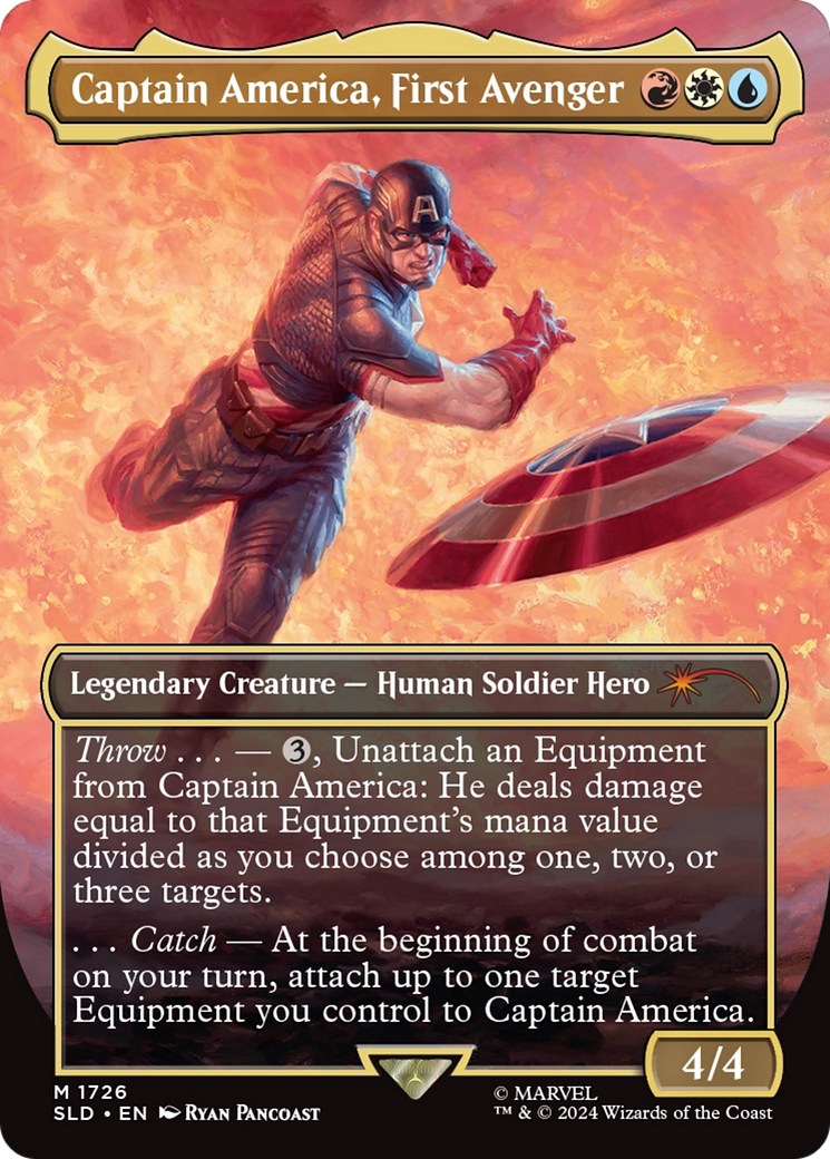 Captain America, First Avenger (Rainbow Foil) [Secret Lair Drop Series] | Exor Games Truro