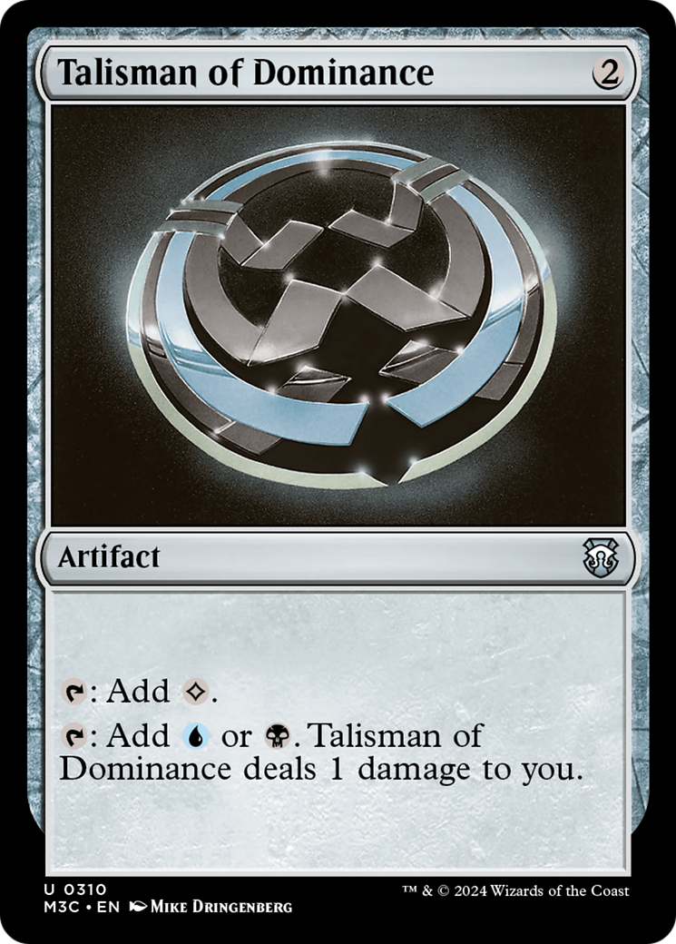 Talisman of Dominance (Ripple Foil) [Modern Horizons 3 Commander] | Exor Games Truro