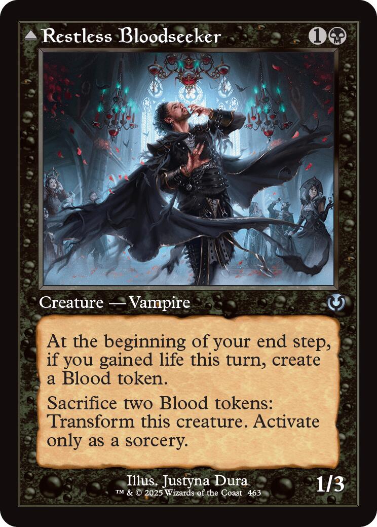 Restless Bloodseeker // Bloodsoaked Reveler (Retro Frame) [Innistrad Remastered] | Exor Games Truro