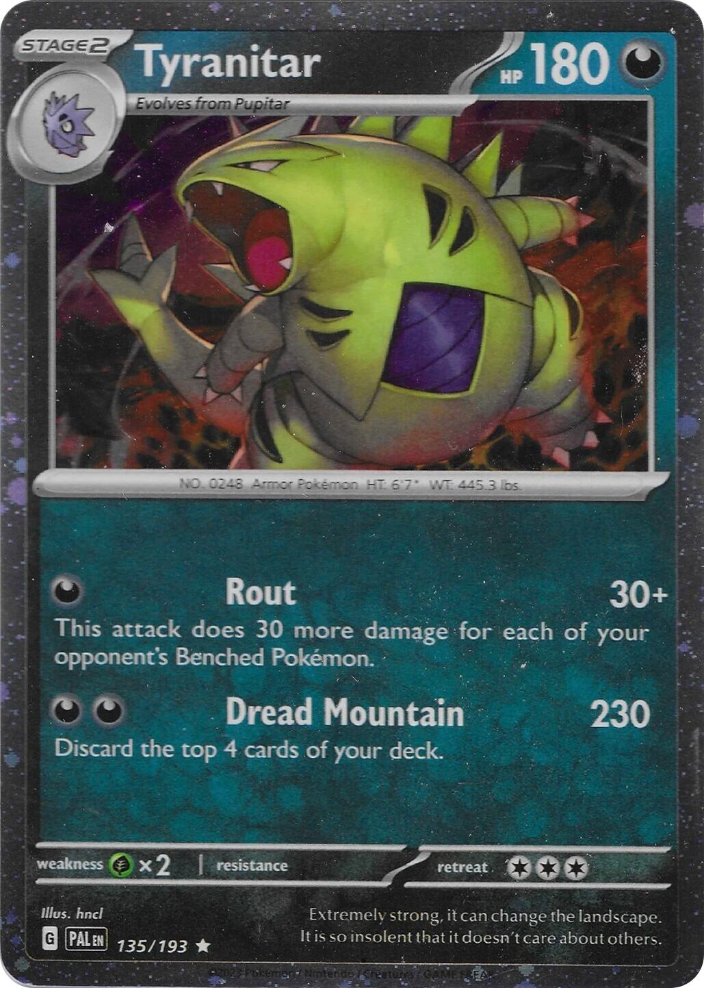 Tyranitar (135/193) (Cosmo Foil) [Miscellaneous Cards] | Exor Games Truro