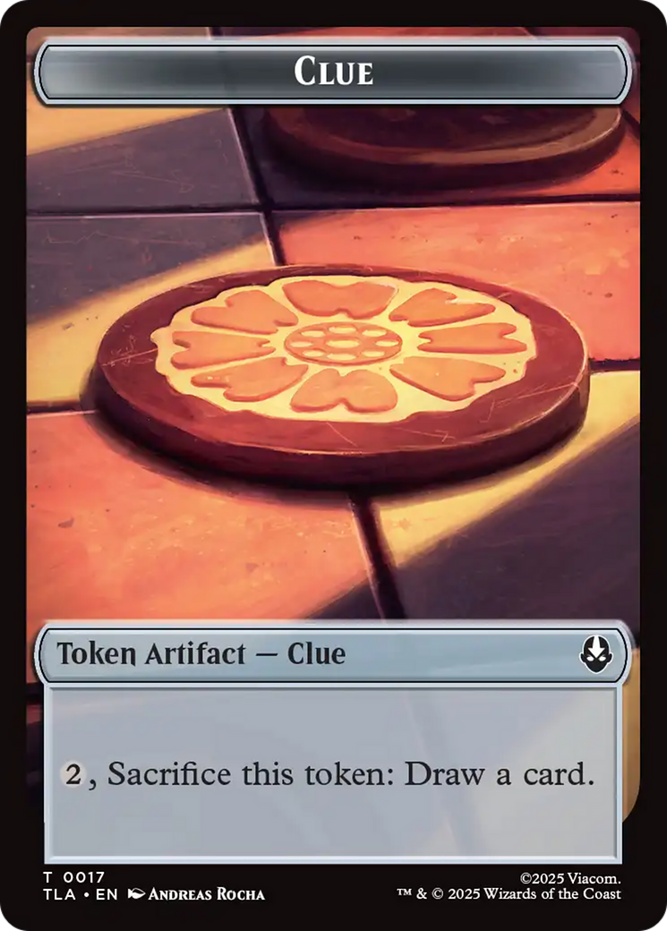 Monk // Clue (0017) Double-Sided Token [Avatar: The Last Airbender Tokens] | Exor Games Truro