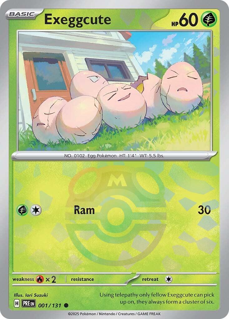 Exeggcute (001/131) (Master Ball Pattern) [Scarlet & Violet: Prismatic Evolutions] | Exor Games Truro
