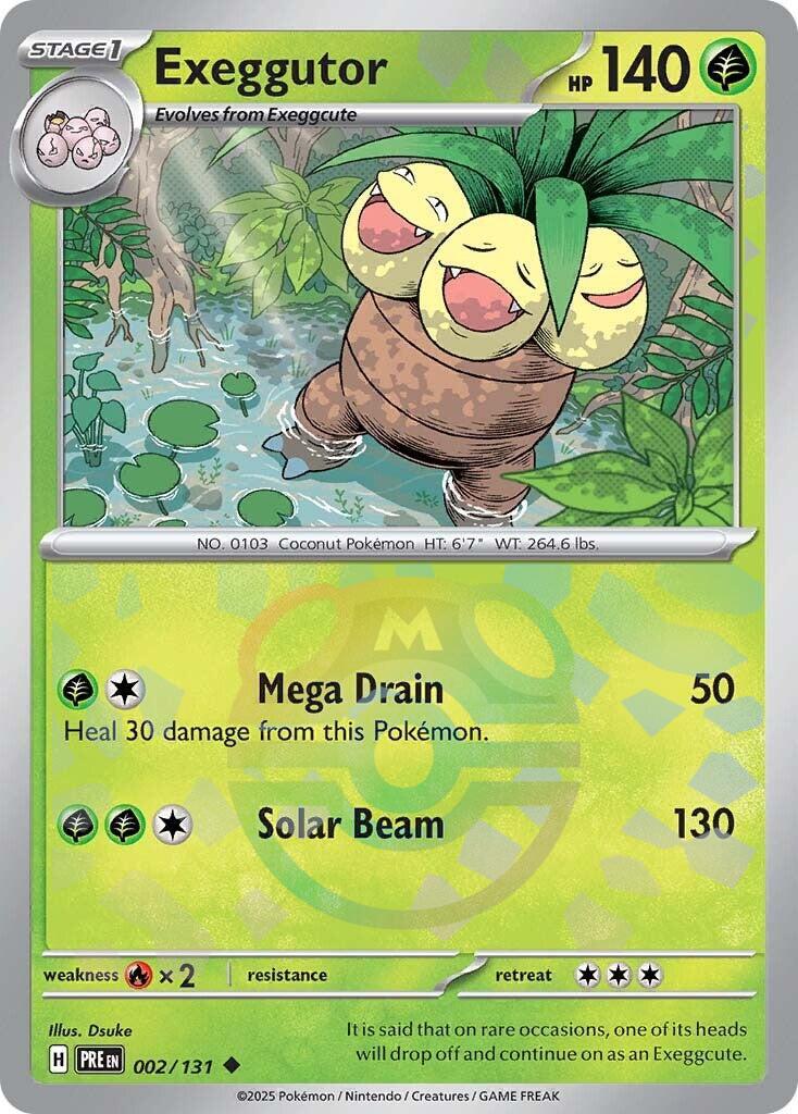 Exeggutor (002/131) (Master Ball Pattern) [Scarlet & Violet: Prismatic Evolutions] | Exor Games Truro