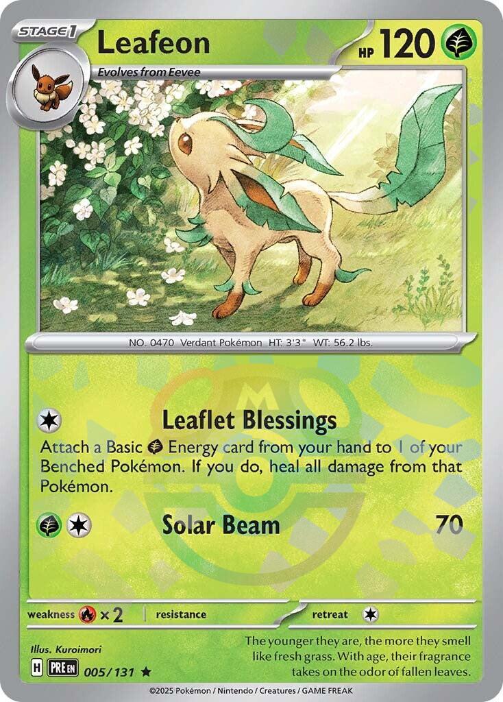 Leafeon (005/131) (Master Ball Pattern) [Scarlet & Violet: Prismatic Evolutions] | Exor Games Truro