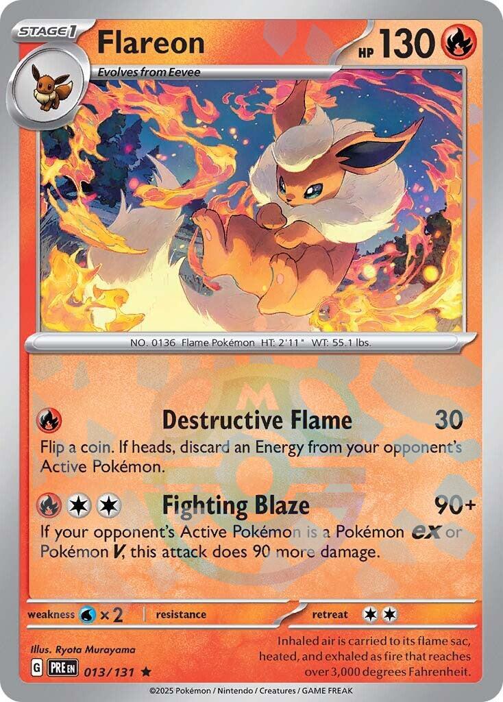Flareon (013/131) (Master Ball Pattern) [Scarlet & Violet: Prismatic Evolutions] | Exor Games Truro
