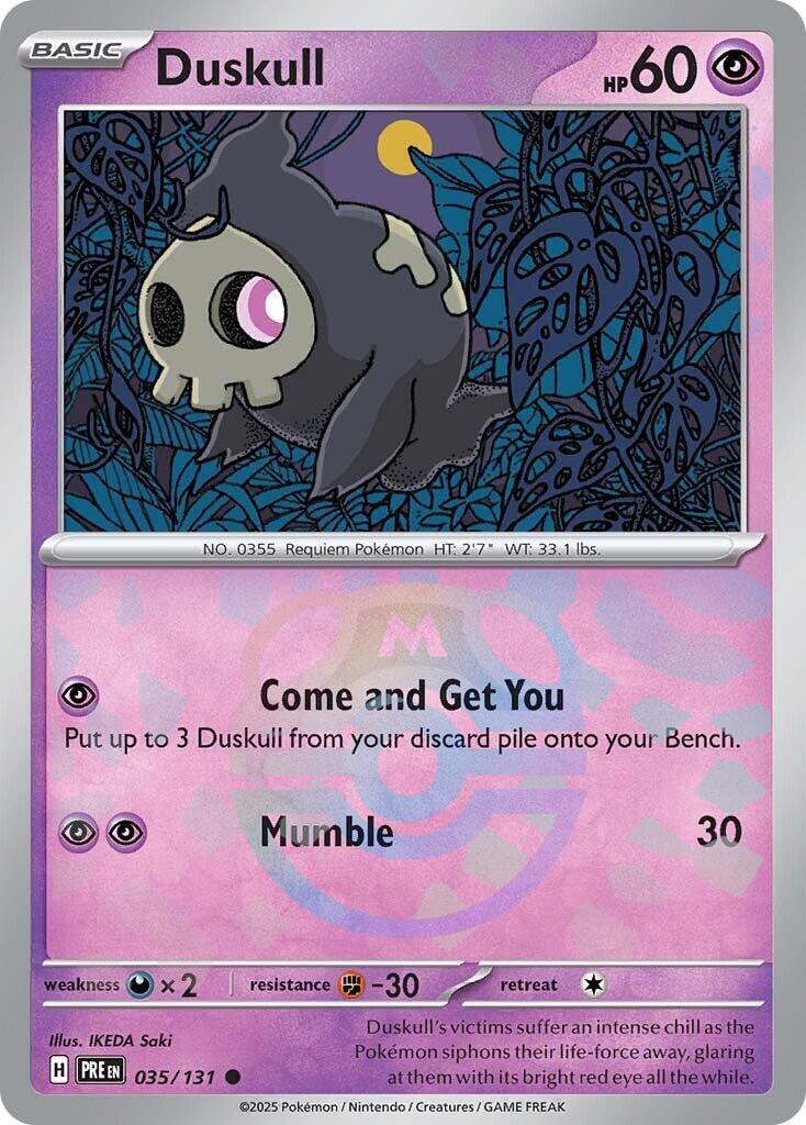 Duskull (035/131) (Master Ball Pattern) [Scarlet & Violet: Prismatic Evolutions] | Exor Games Truro
