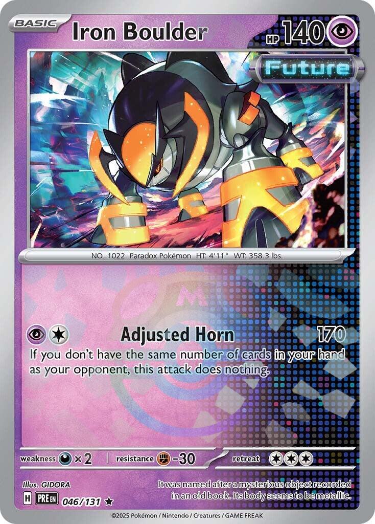 Iron Boulder (046/131) (Master Ball Pattern) [Scarlet & Violet: Prismatic Evolutions] | Exor Games Truro