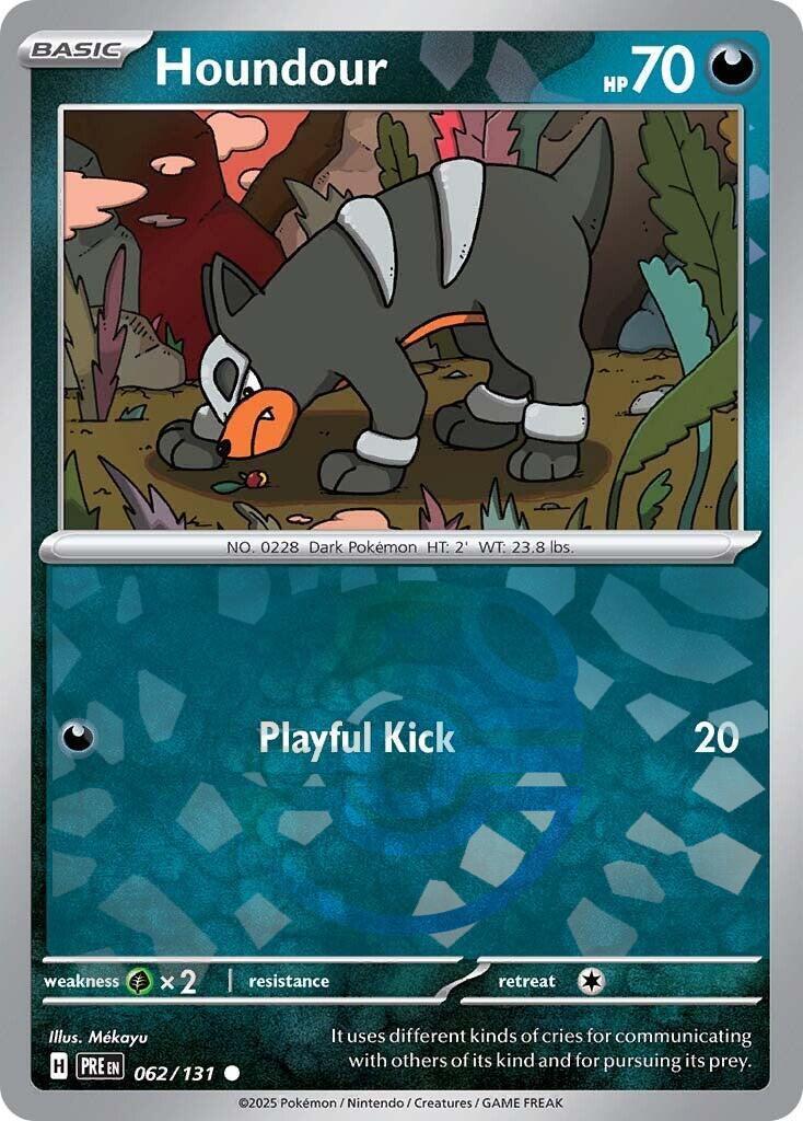 Houndour (062/131) (Master Ball Pattern) [Scarlet & Violet: Prismatic Evolutions] | Exor Games Truro