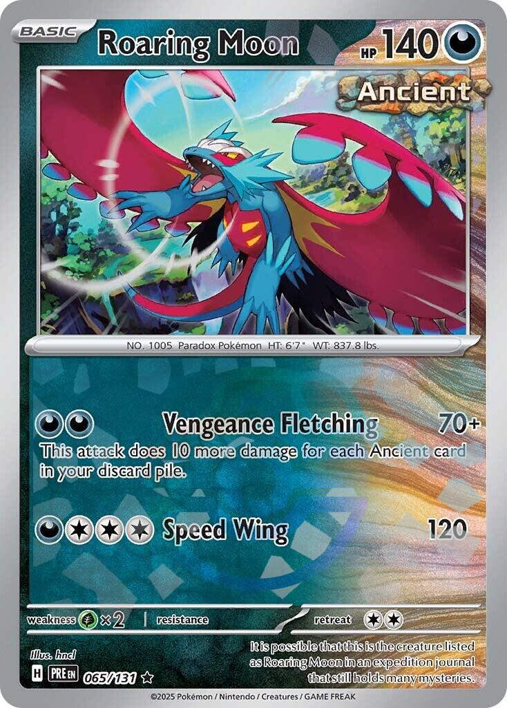 Roaring Moon (065/131) (Master Ball Pattern) [Scarlet & Violet: Prismatic Evolutions] | Exor Games Truro