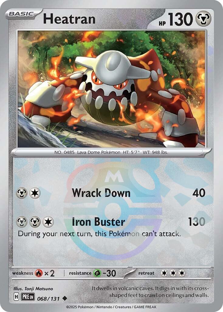 Heatran (068/131) (Master Ball Pattern) [Scarlet & Violet: Prismatic Evolutions] | Exor Games Truro