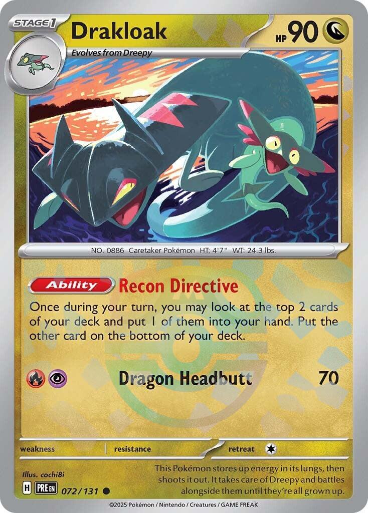 Drakloak (072/131) (Master Ball Pattern) [Scarlet & Violet: Prismatic Evolutions] | Exor Games Truro