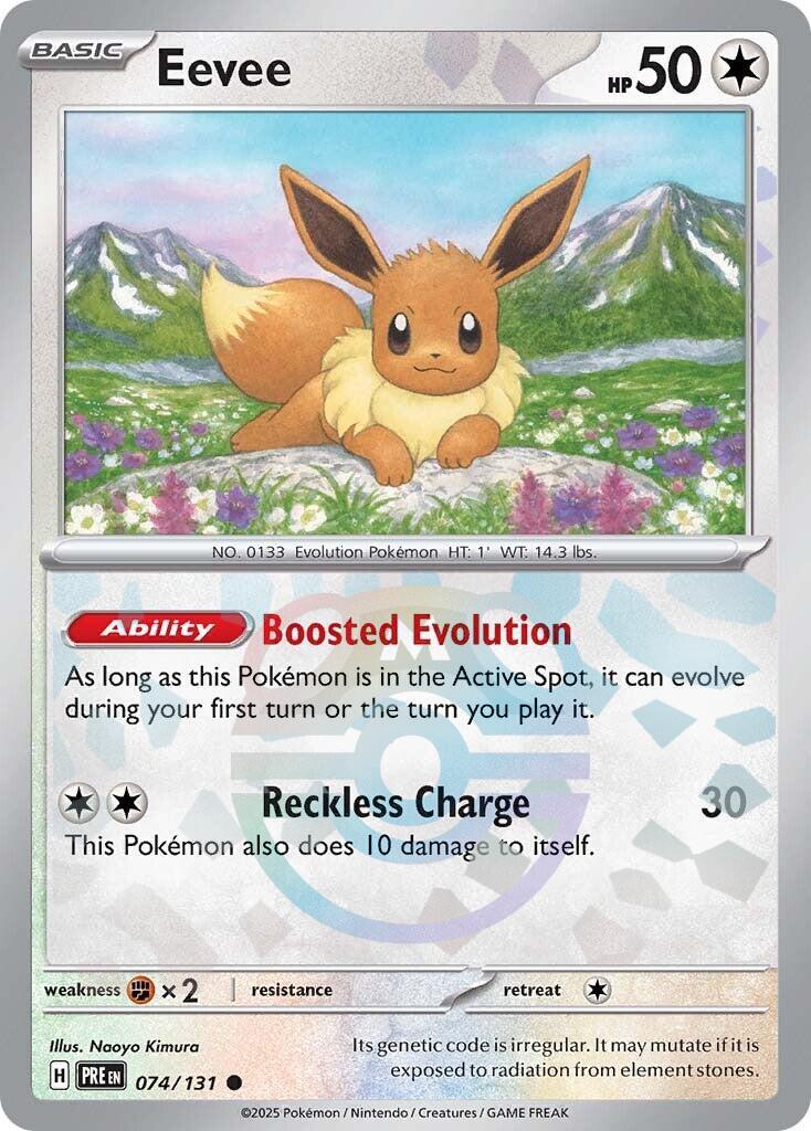 Eevee (074/131) (Master Ball Pattern) [Scarlet & Violet: Prismatic Evolutions] | Exor Games Truro