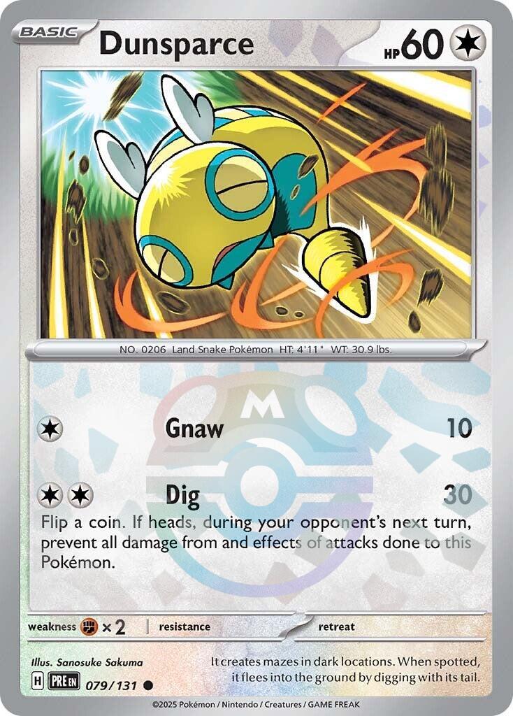 Dunsparce (079/131) (Master Ball Pattern) [Scarlet & Violet: Prismatic Evolutions] | Exor Games Truro