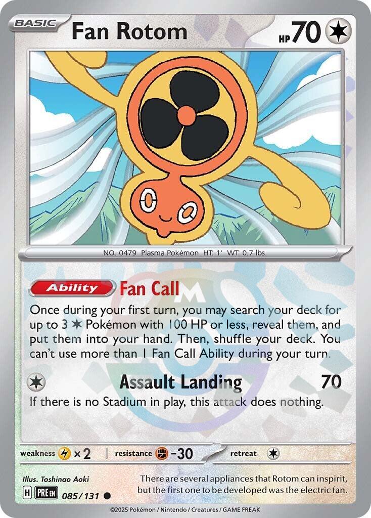 Fan Rotom (085/131) (Master Ball Pattern) [Scarlet & Violet: Prismatic Evolutions] | Exor Games Truro