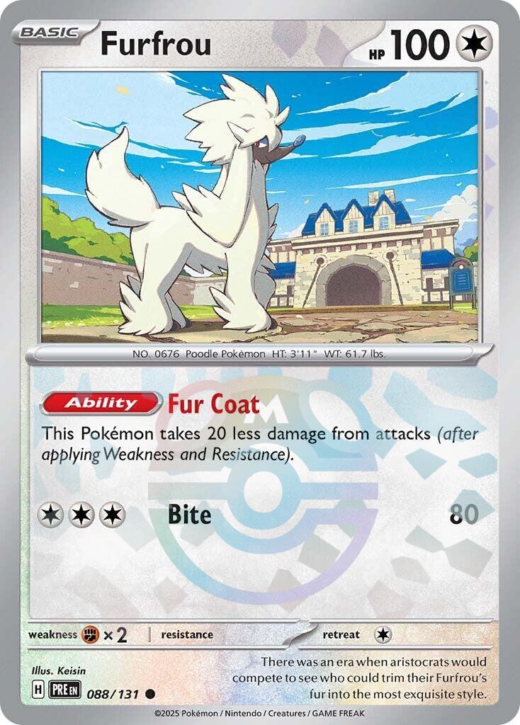 Furfrou (088/131) (Master Ball Pattern) [Scarlet & Violet: Prismatic Evolutions] | Exor Games Truro