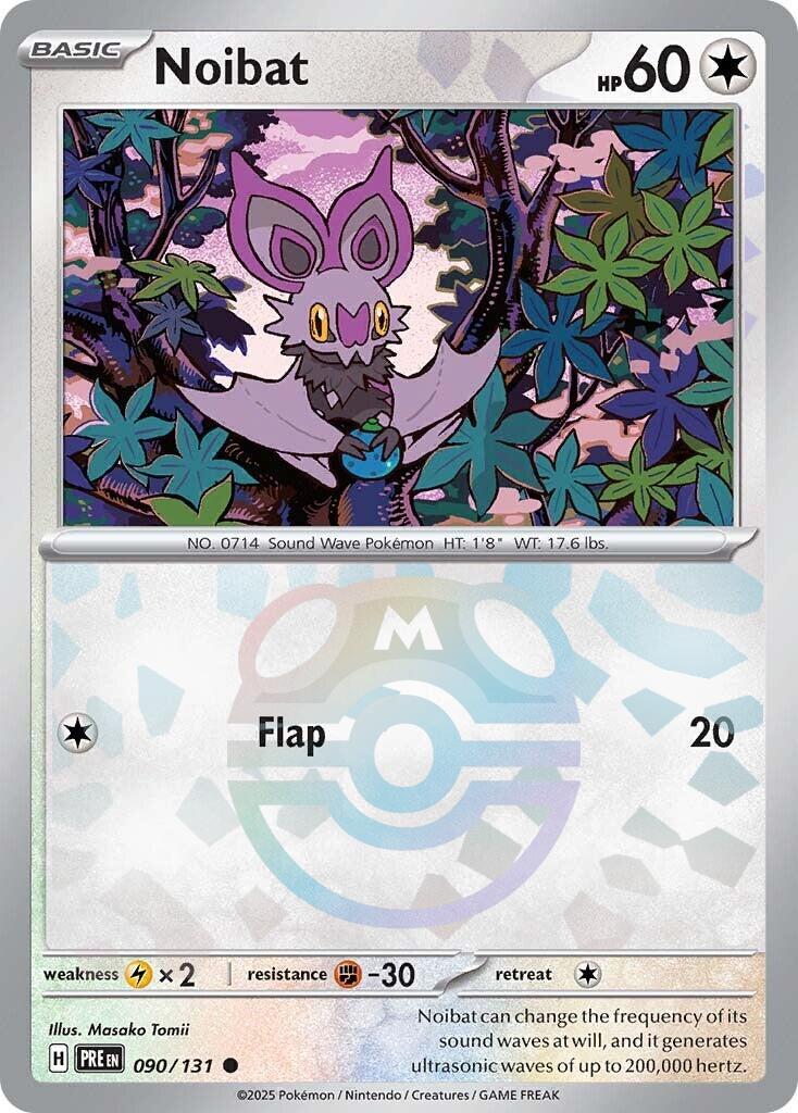 Noibat (090/131) (Master Ball Pattern) [Scarlet & Violet: Prismatic Evolutions] | Exor Games Truro
