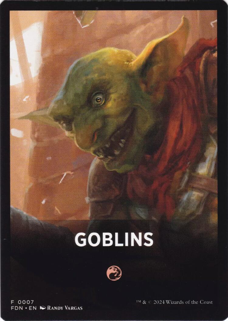 Goblins Theme Card [Foundations Tokens] | Exor Games Truro