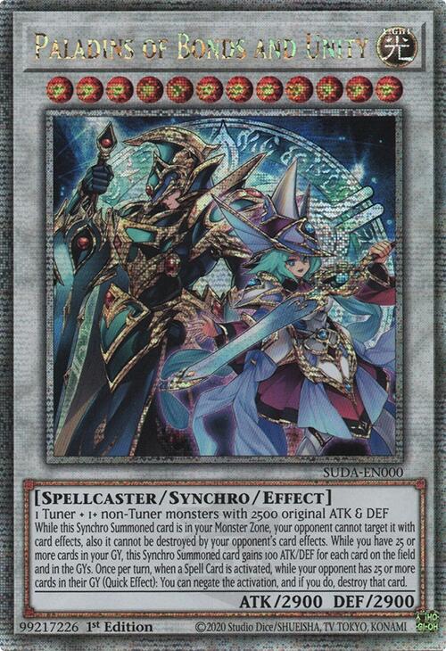 Paladins of Bonds and Unity [SUDA-EN000] Quarter Century Secret Rare | Exor Games Truro