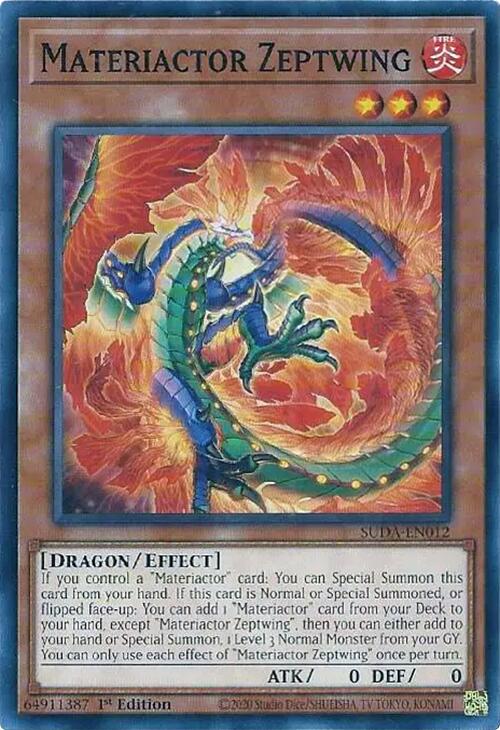 Materiactor Zeptwing [SUDA-EN012] Common | Exor Games Truro