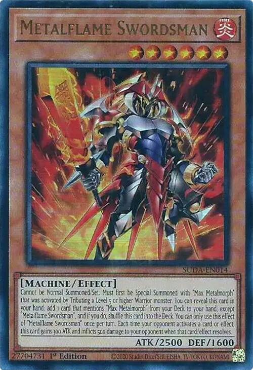 Metalflame Swordsman [SUDA-EN014] Ultra Rare | Exor Games Truro
