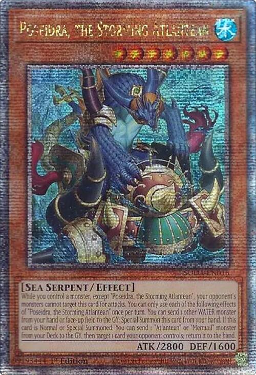 Poseidra, the Storming Atlantean (Quarter Century Secret Rare) [SUDA-EN016] Quarter Century Secret Rare | Exor Games Truro
