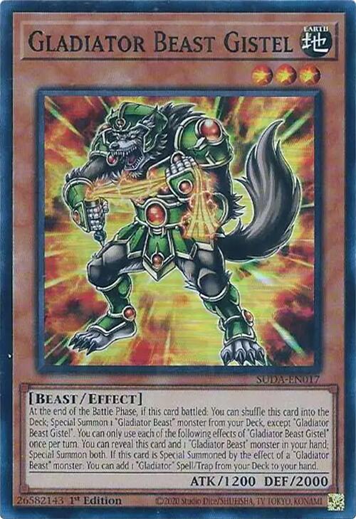 Gladiator Beast Gistel [SUDA-EN017] Super Rare | Exor Games Truro