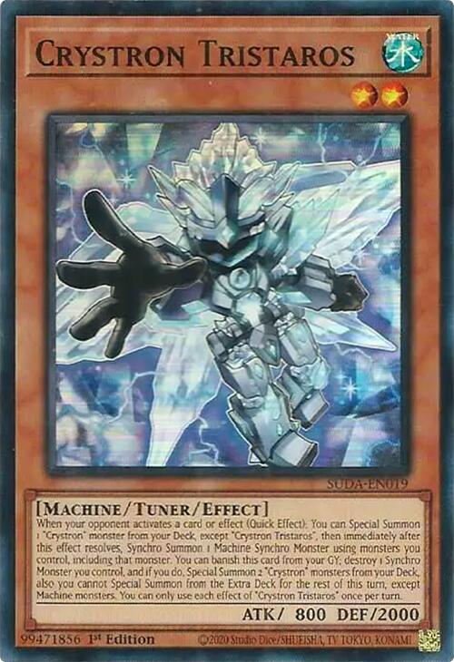 Crystron Tristaros [SUDA-EN019] Super Rare | Exor Games Truro