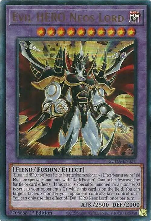 Evil HERO Neos Lord [SUDA-EN031] Ultra Rare | Exor Games Truro