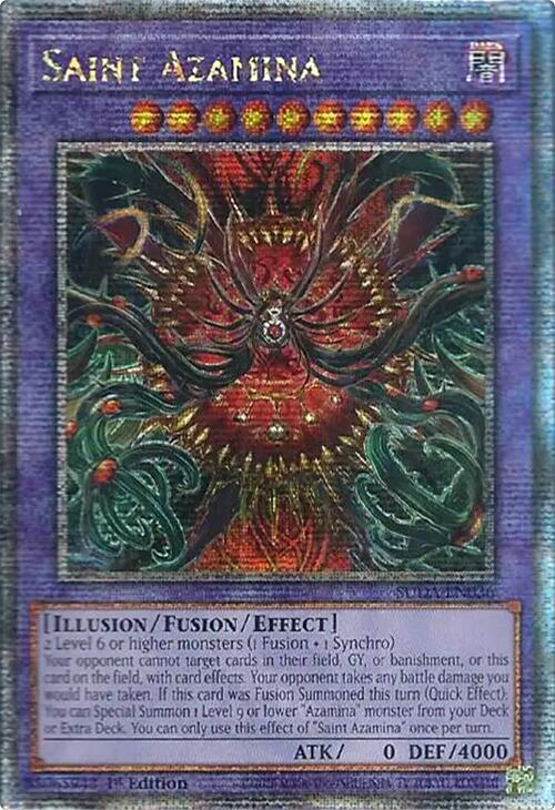 Saint Azamina (Quarter Century Secret Rare) [SUDA-EN036] Quarter Century Secret Rare | Exor Games Truro
