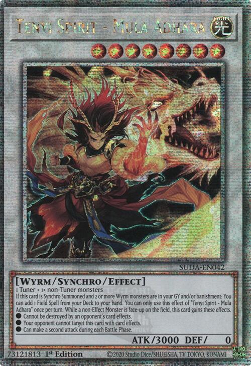 Tenyi Spirit - Mula Adhara (Quarter Century Secret Rare) [SUDA-EN042] Quarter Century Secret Rare | Exor Games Truro
