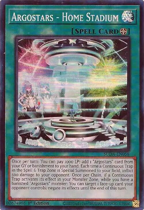 Argostars - Home Stadium [SUDA-EN058] Super Rare | Exor Games Truro