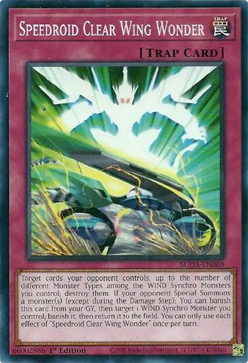 Speedroid Clear Wing Wonder [SUDA-EN068] Common | Exor Games Truro