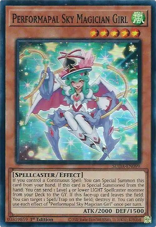 Performapal Sky Magician Girl [SUDA-EN099] Super Rare | Exor Games Truro