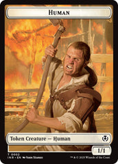 Spirit // Human (0002) Double-Sided Token [Innistrad Remastered Tokens] | Exor Games Truro