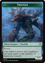 Treefolk // Emblem - Wrenn and Seven Double-Sided Token [Innistrad Remastered Tokens] | Exor Games Truro