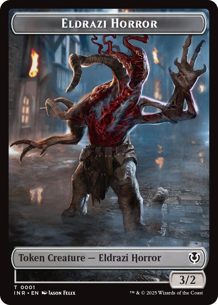 Clue // Eldrazi Horror Double-Sided Token [Innistrad Remastered Tokens] | Exor Games Truro