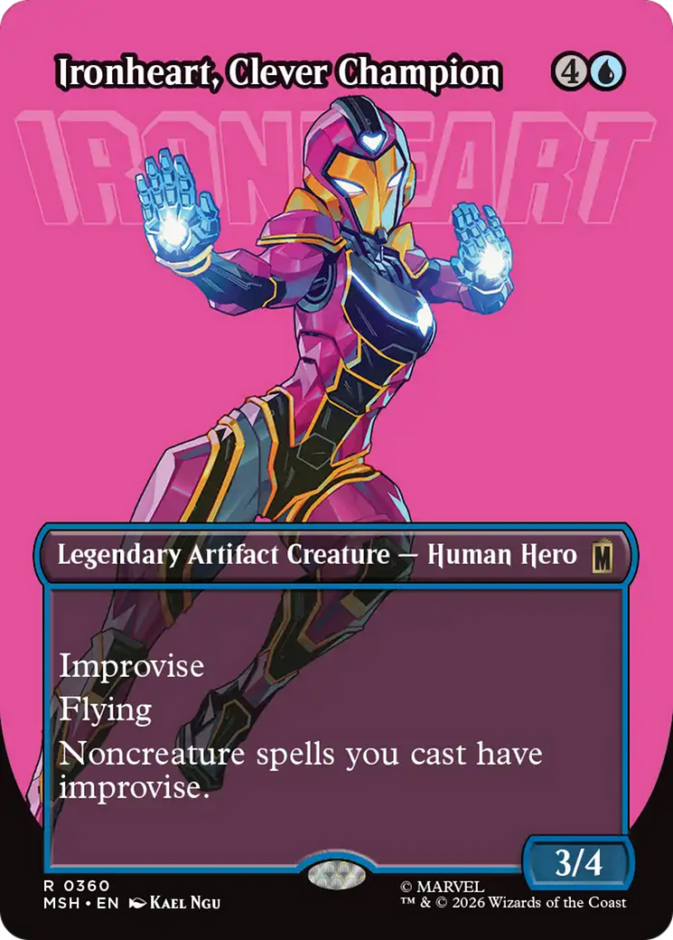 Ironheart, Clever Champion (Borderless) [Marvel Super Heroes] | Exor Games Truro