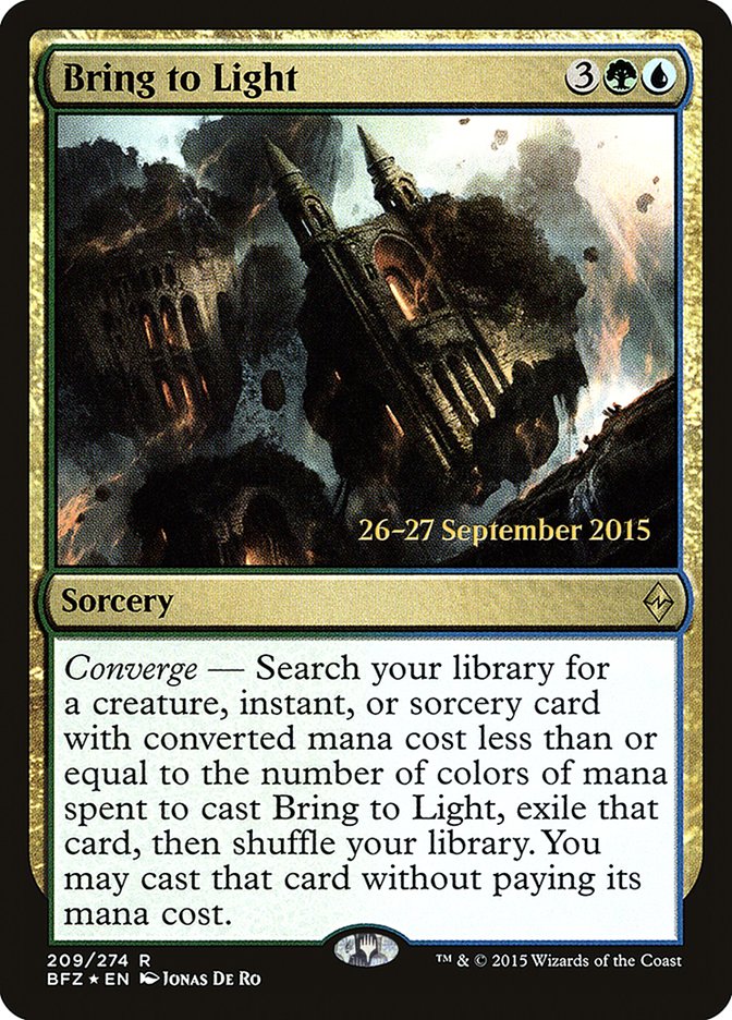 Bring to Light [Battle for Zendikar Prerelease Promos] | Exor Games Truro