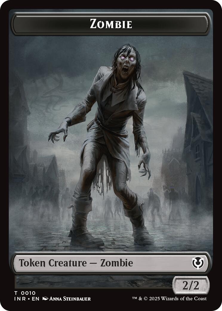 Zombie (0010) // Blood Double-Sided Token [Innistrad Remastered Tokens] | Exor Games Truro