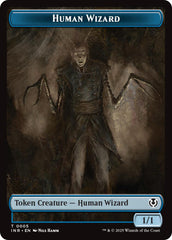 Human Wizard // Emblem - Jace, Unraveler of Secrets Double-Sided Token [Innistrad Remastered Tokens] | Exor Games Truro