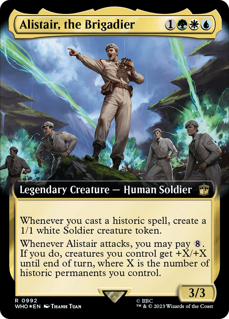 Alistair, the Brigadier (Extended Art) (Surge Foil) [Doctor Who] | Exor Games Truro