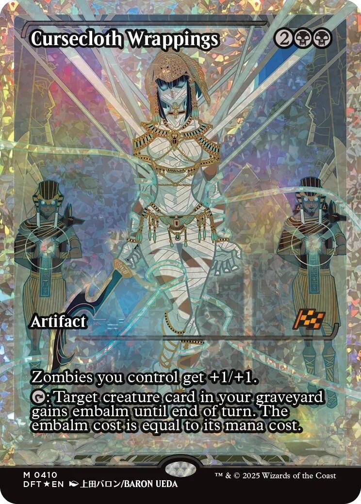 Cursecloth Wrappings (Showcase Fracture Foil) (Japanese) [Aetherdrift] | Exor Games Truro