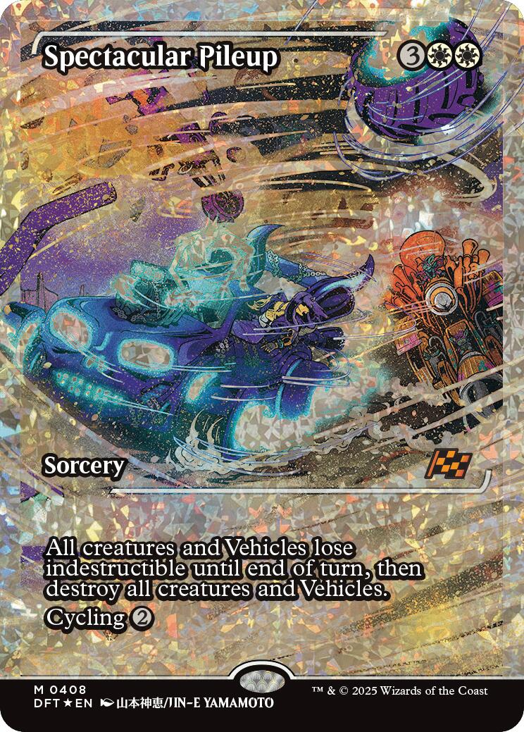 Spectacular Pileup (Showcase Fracture Foil) (Japanese) [Aetherdrift] | Exor Games Truro