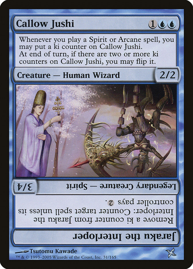 Callow Jushi // Jaraku the Interloper [Betrayers of Kamigawa] | Exor Games Truro