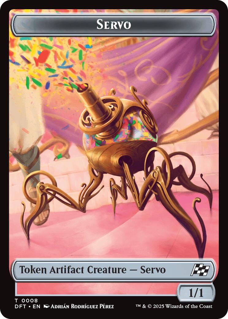 Servo // Thopter (0009) Double-Sided Token [Aetherdrift Tokens] | Exor Games Truro